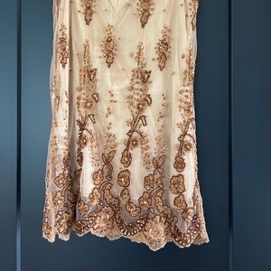 20s Inspired Gold Skirt